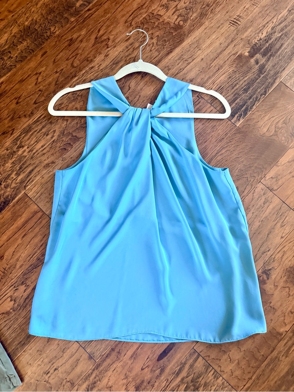 Current Air Sky Blue Twist-Back Camisole